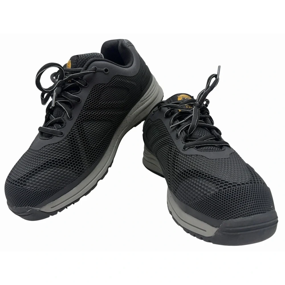Brahma Men's Size 8.5 Black Steel Toe Work Shoes Safety EH Slip Resistant